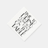 シャンパンを飲んでテーブルで踊る時間 スタンダードカクテルナプキン (角)