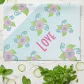 シャンパンアイスブルー キッチンタオル (折り畳み)