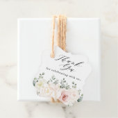 シャンパンアイボリー赤面ピンクフローラグリーンサンキュー フェイバータグ (インサイチュ)