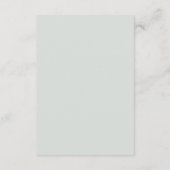 シャンパンアイボリー赤面ピンク結婚フローラ詳細 エンクロージャーカード (裏面)