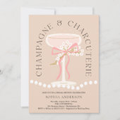 シャンパンアンドシャルキュテリーブライダルシャワー 招待状 (正面)