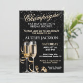シャンパンアンドスパデイブランチブライダルシャワー 招待状 (スタンド正面)