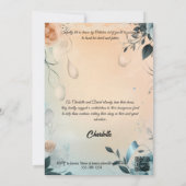 シャンパンアンドダスティーブルーズ&レースブライダルシャワー 招待状 (裏面)