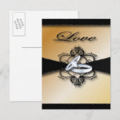 シャンパンウェディングのご案内とプチギフト 案内ポストカード (正面/裏面)