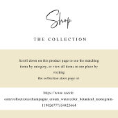 シャンパンウォーターカラー着座計画カードゲスト名