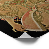 シャンパンウーマンオンブラック ポスター (角)