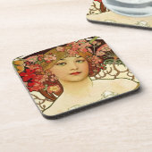 シャンパンウーマン1897 - F. Champenois Imprimeur コースター (左側)