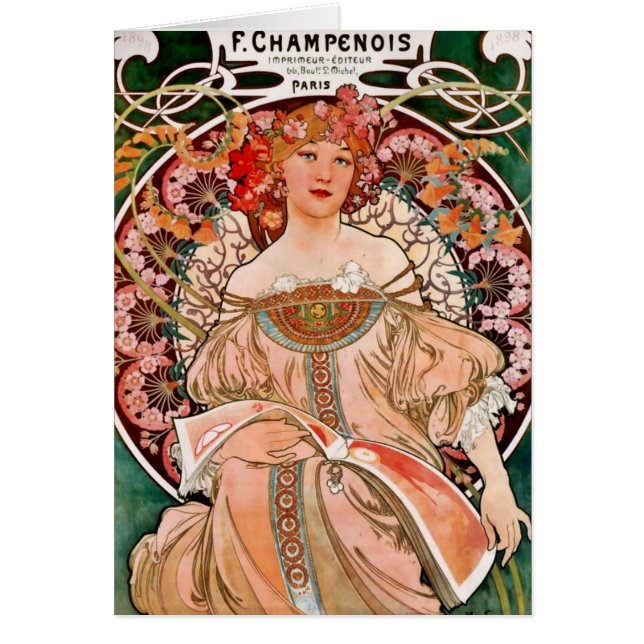 シャンパンウーマン – F. Champenois Imprimeur (正面)