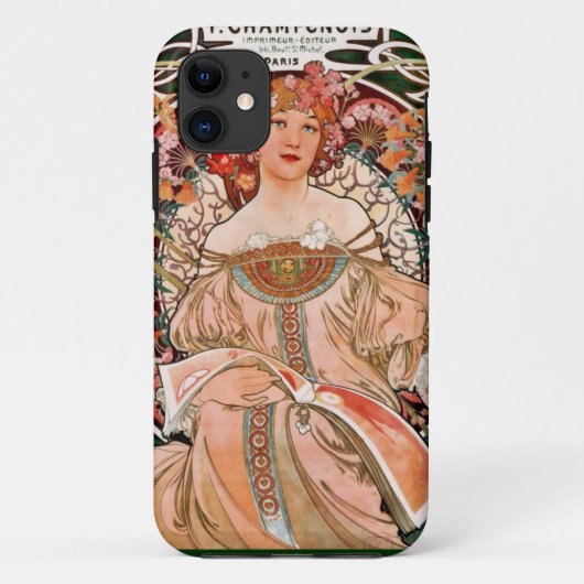 シャンパンウーマン – F. Champenois Imprimeur Case-Mate iPhoneケース (裏面)