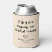 シャンパンエレガントな結婚式 愛に乾杯 カン 缶クーラー (缶正面)