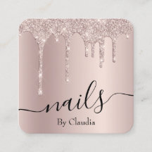 シャンパンエレガントグリッタードリップス爪、 ネイル