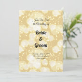 シャンパンエレガントバブル結婚式招待状 招待状 (スタンド正面)