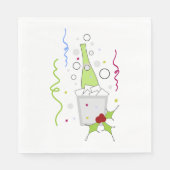 シャンパンオンアイスチラーナプキンス スタンダードランチョンナプキン (正面)