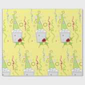 シャンパンオンアイスチラーラッピング紙 ラッピングペーパー (フラット)