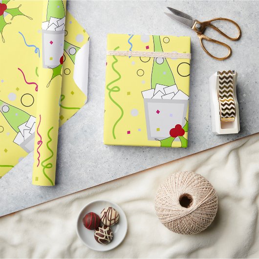 シャンパンオンアイスチラーラッピング紙 ラッピングペーパー