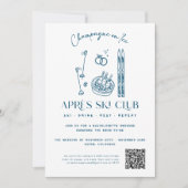 シャンパンオンアイス | エペーススキーウィンターバチェロレッテ 招待状 (正面)