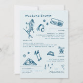 シャンパンオンアイス | エペーススキーウィンターバチェロレッテ 招待状 (裏面)