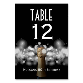 シャンパンオンブラック&ホワイト《写真》ぼけ味テーブル番号 テーブルナンバー