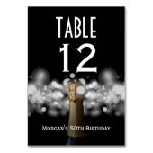 シャンパンオンブラック&ホワイト《写真》ぼけ味テーブル番号 テーブルナンバー (裏面)