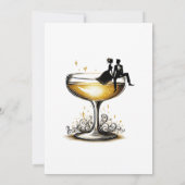 シャンパンカップルリハーサルディナー招待状 招待状 (裏面)