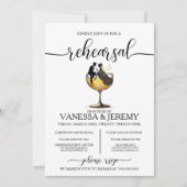 シャンパンカップルリハーサルディナー招待状 招待状 (正面)