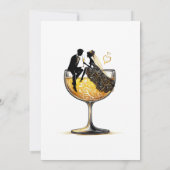 シャンパンカップルリハーサルディナー招待状 招待状 (裏面)