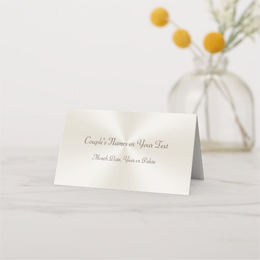 シャンパンカパーソナライズされたラー結婚ズ座席表 プレイスカード (裏面)