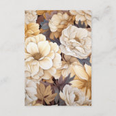 シャンパンカラーフローラ結婚ズゲスト詳細 エンクロージャーカード (裏面)