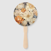 シャンパンカラーフローラ結婚ズ ハンドファン (裏面)