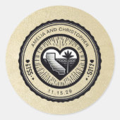 シャンパンカリフォルニアパスポート ラウンドシール