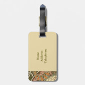 シャンパンガールアルフォンスミュシャラゲージタグ ラゲッジタグ (裏面縦)