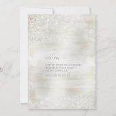 シャンパンクリスタルエレガントリッきらめくジ結婚ーズ 招待状 (裏面)