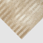 シャンパンクリスマス：きらびやかな金ゴールドストライプ 薄葉紙 (詳細)