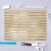 シャンパンクリスマス：きらびやかな金ゴールドストライプ 薄葉紙 (クラフト)