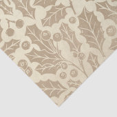 シャンパンクリスマス：ホリー葉ズとベリー 薄葉紙 (詳細)