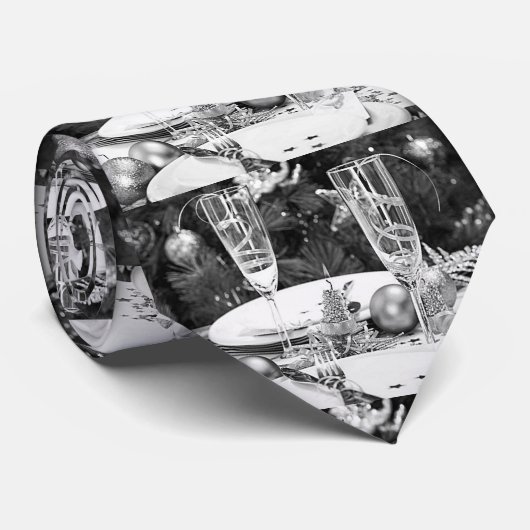 ***シャンパンクリスマス&新年***タイ ネクタイ (ロール)