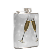 シャンパングラスお祝い金ゴールドオンシルバー フラスク (右)