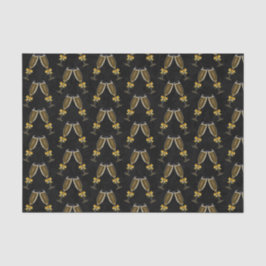 シャンパングラスがぶつかり合う 薄葉紙