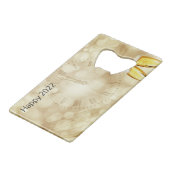 シャンパングラスで大晦日 クレジットカード栓抜き (正面アングル)