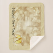 シャンパングラスで大晦日 シェルパブランケット (正面)