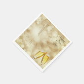 シャンパングラスで大晦日 スタンダードカクテルナプキン (角)