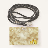 シャンパングラスで大晦日 バッジ (裏面ランヤード)