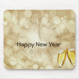 シャンパングラスで大晦日 マウスパッド