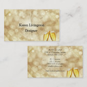 シャンパングラスで大晦日 名刺 (正面/裏面)