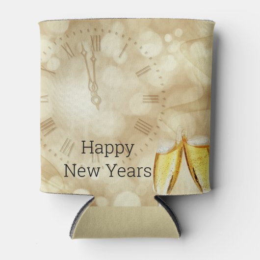 シャンパングラスで大晦日 缶クーラー (正面)