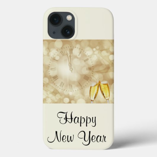 シャンパングラスで大晦日 Case-Mate iPhoneケース (裏面)