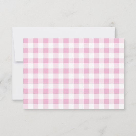 シャンパングラスとカップケーキピンクの花 サンキューカード (裏面)