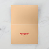 シャンパングラスの休日のグリーティングカード サンキューカード (内部)