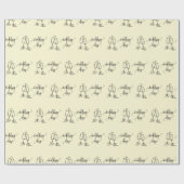 シャンパングラスの素敵な結婚式の日の贈り物シームレス ラッピングペーパー (フラット)