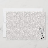 シャンパングラスの結婚前お祝い招待状 招待状 (裏面)